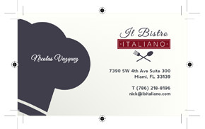 Elysium - Bistro Card Design